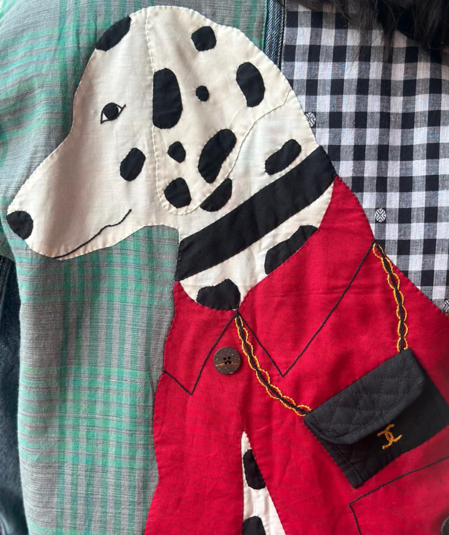 'Spot On' Wearable Art Denim Jacket