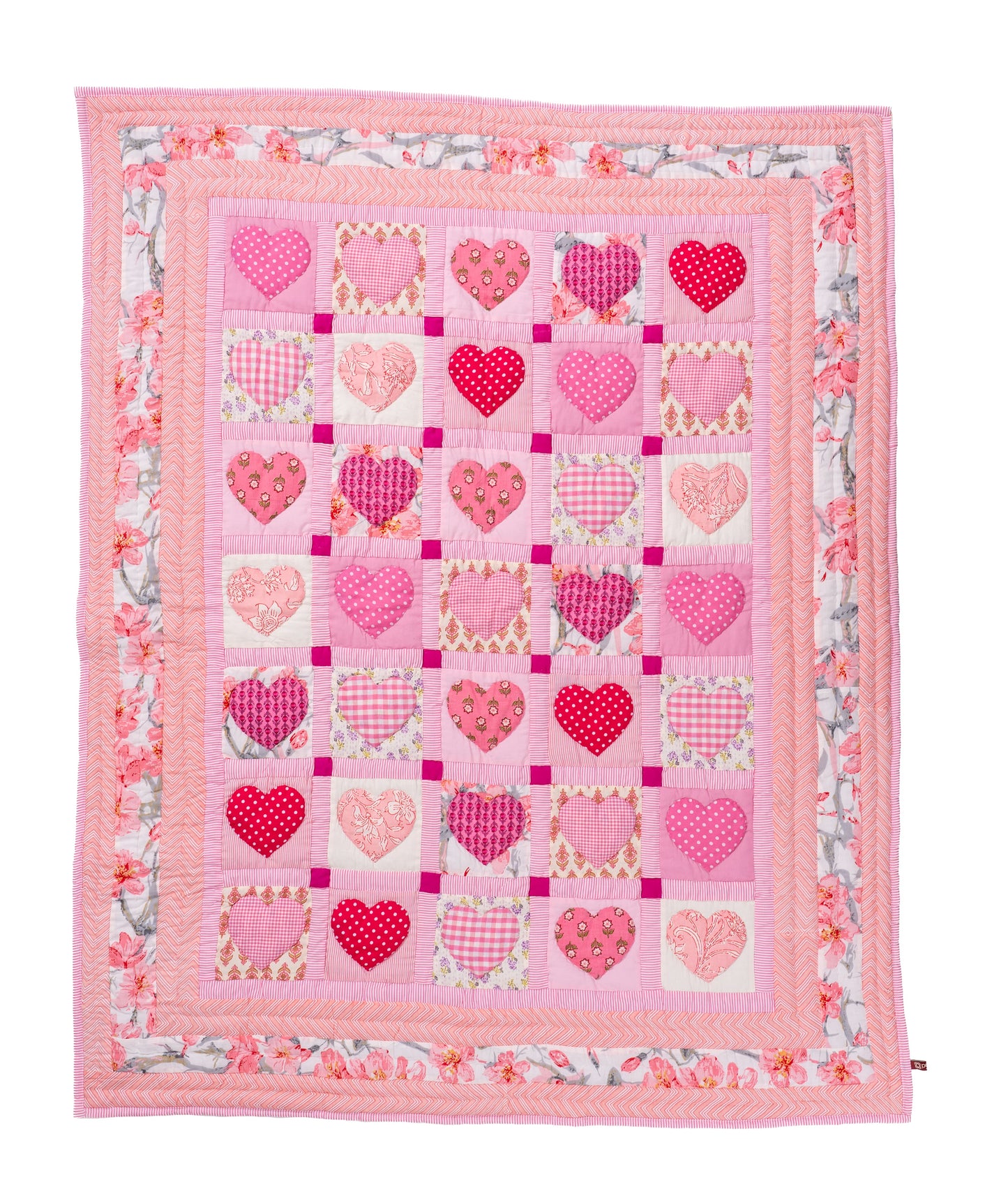 Sweetheart Pink Baby Quilt 🩷