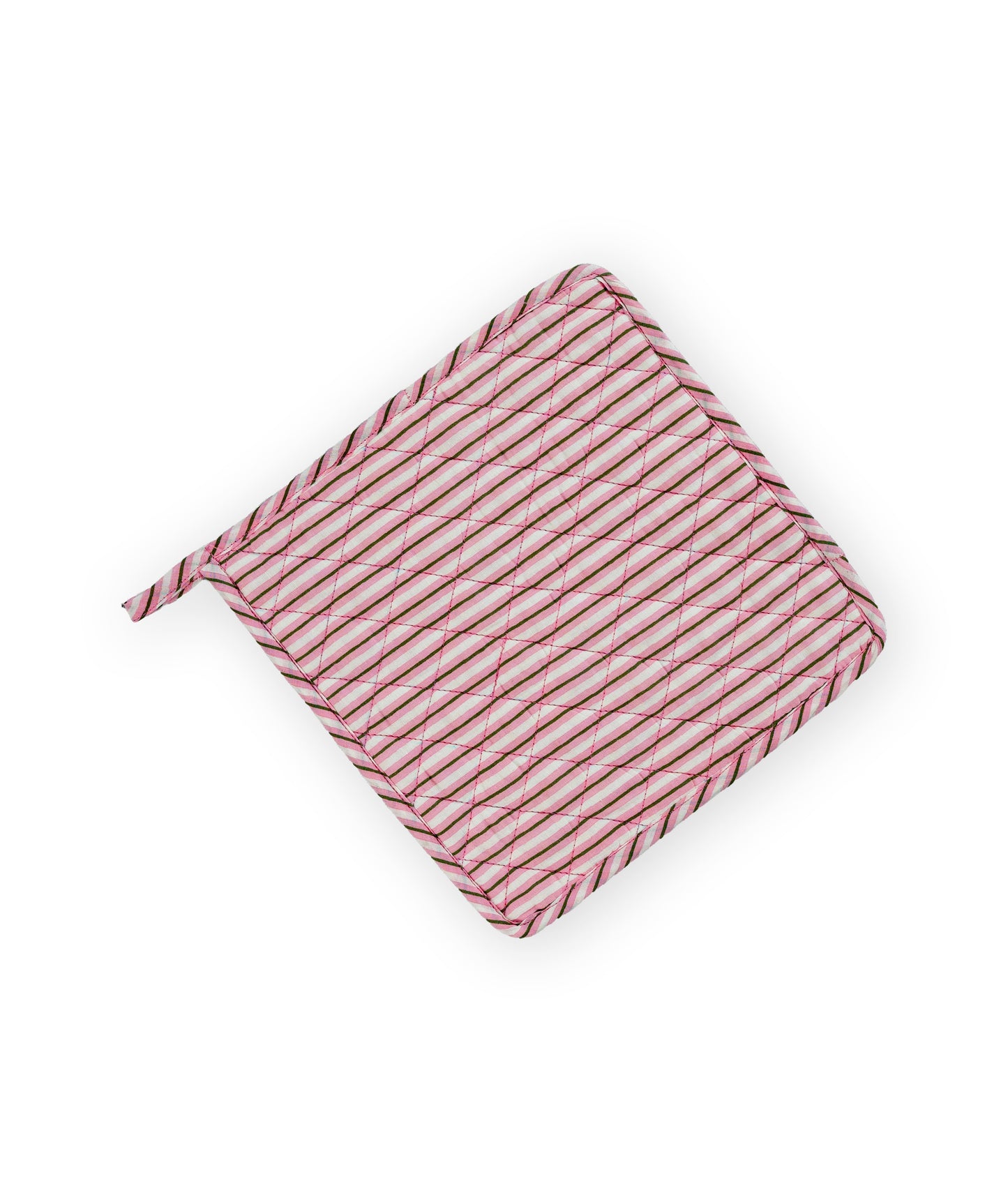 Light Pink Stripe Ladybug & Heart Tea Cosy Set