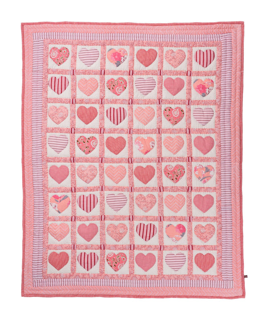 Pink Sweetheart Baby Quilt 🩷