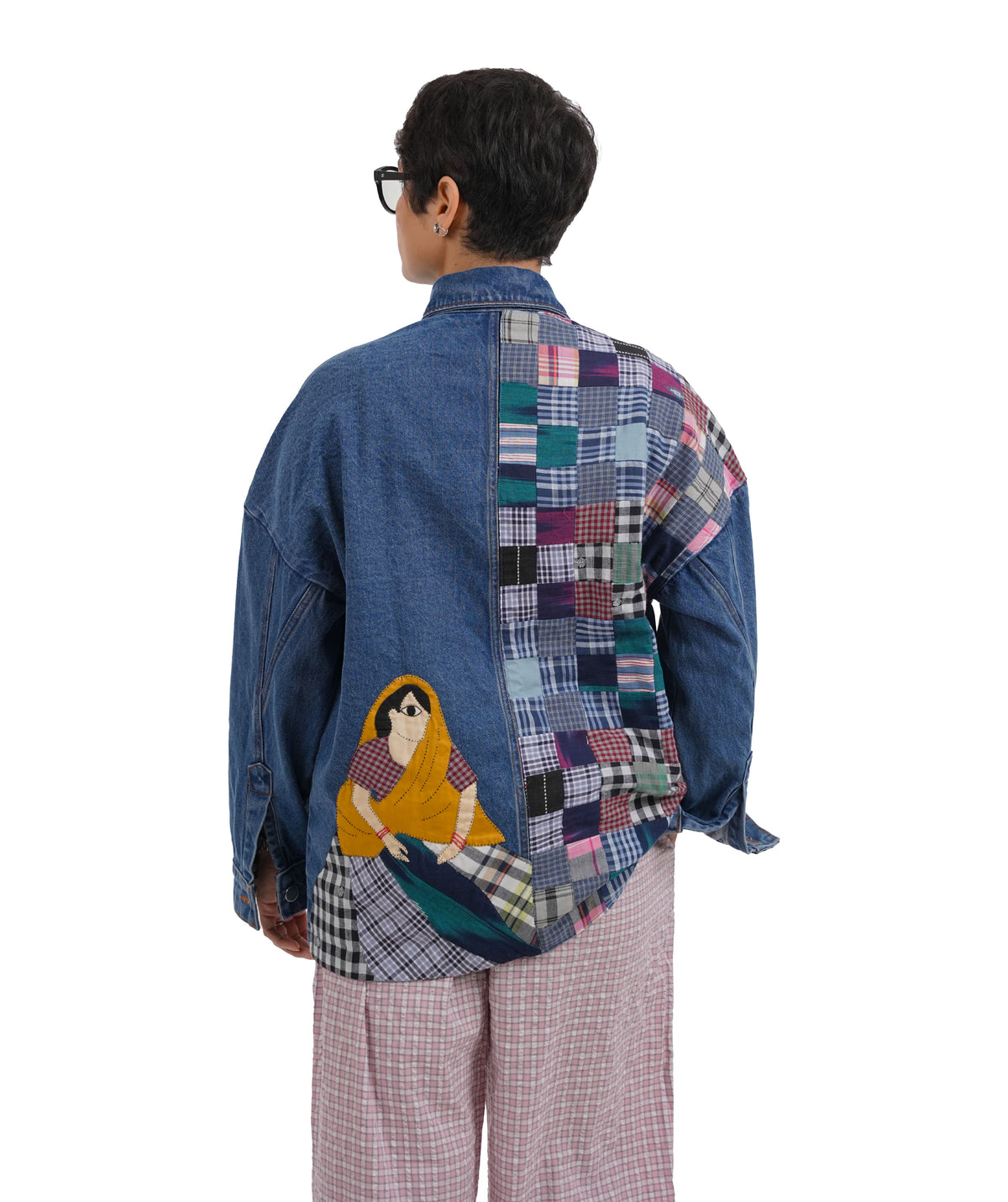 'Dreamer' Wearable Art Denim Jacket
