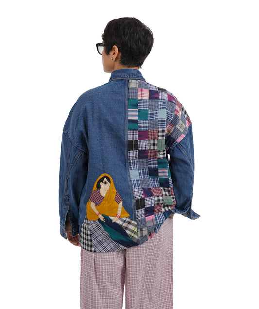 'Dreamer' Wearable Art Denim Jacket