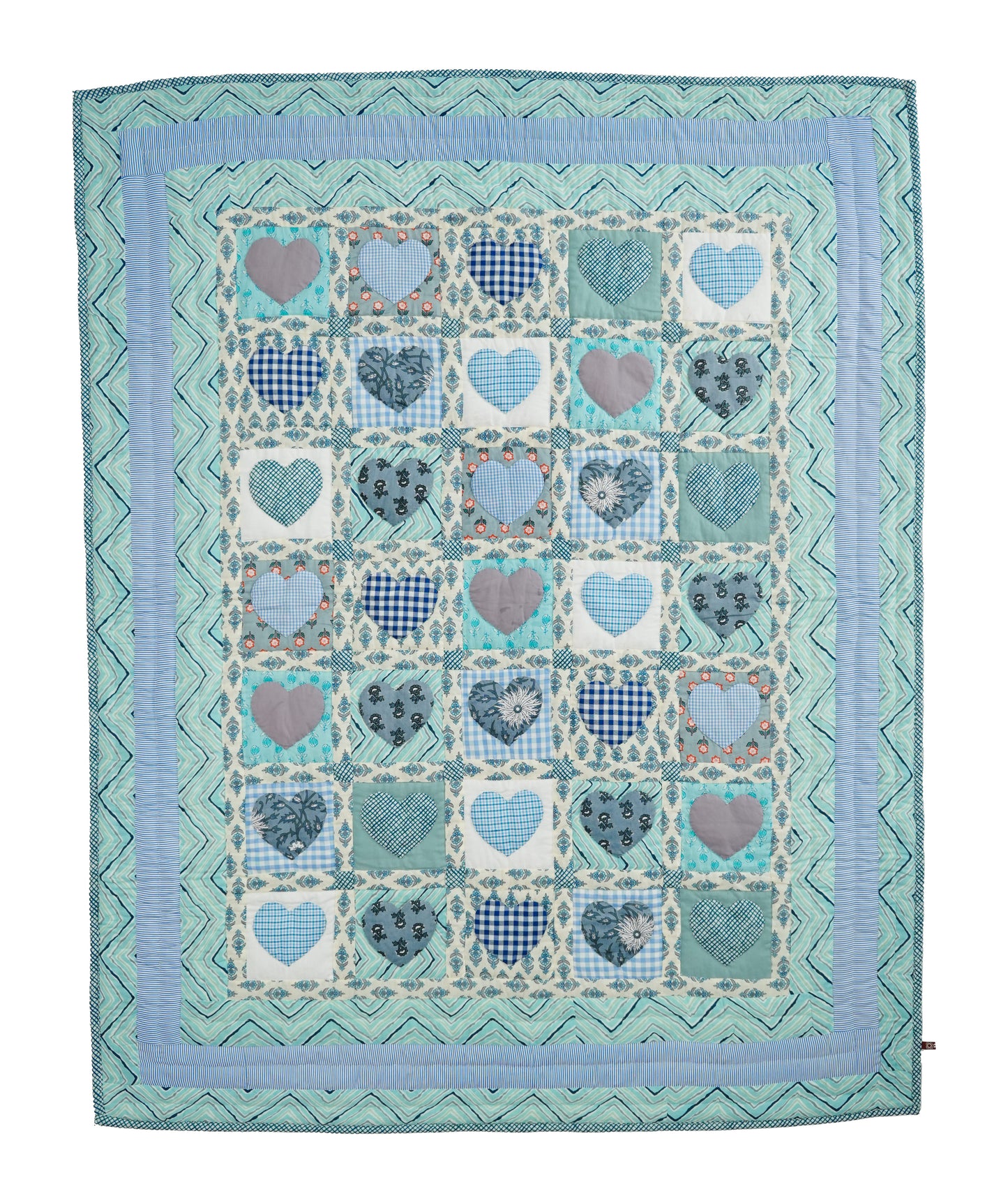 Blue Sweetheart Baby Quilt 🩵