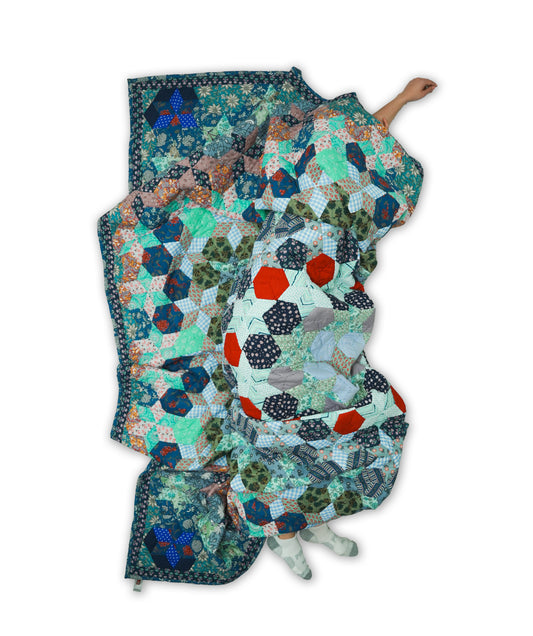 Galaxy King Size Patchwork Quilt