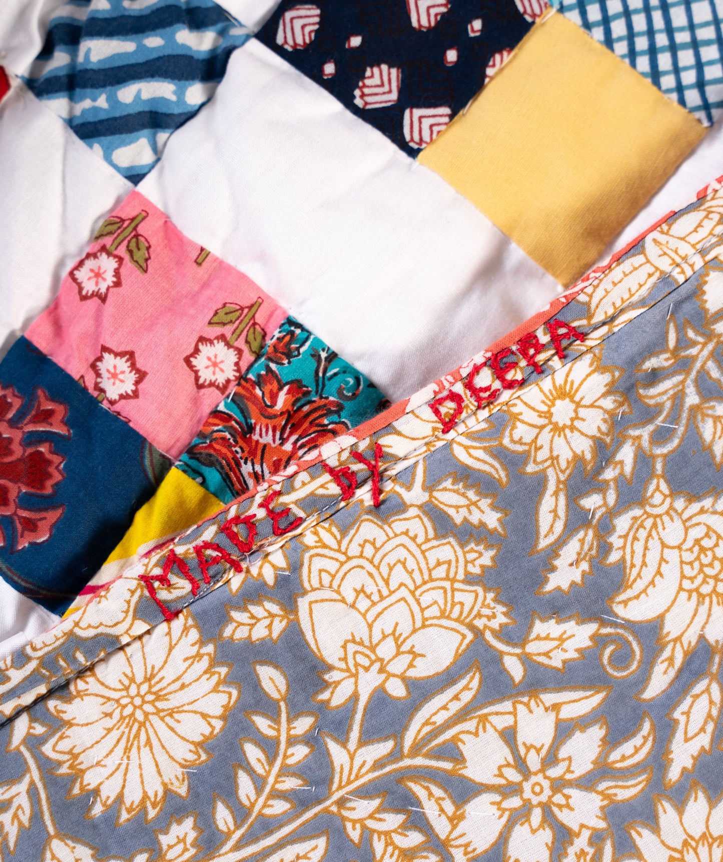 Confetti King Size Patchwork Quilt.