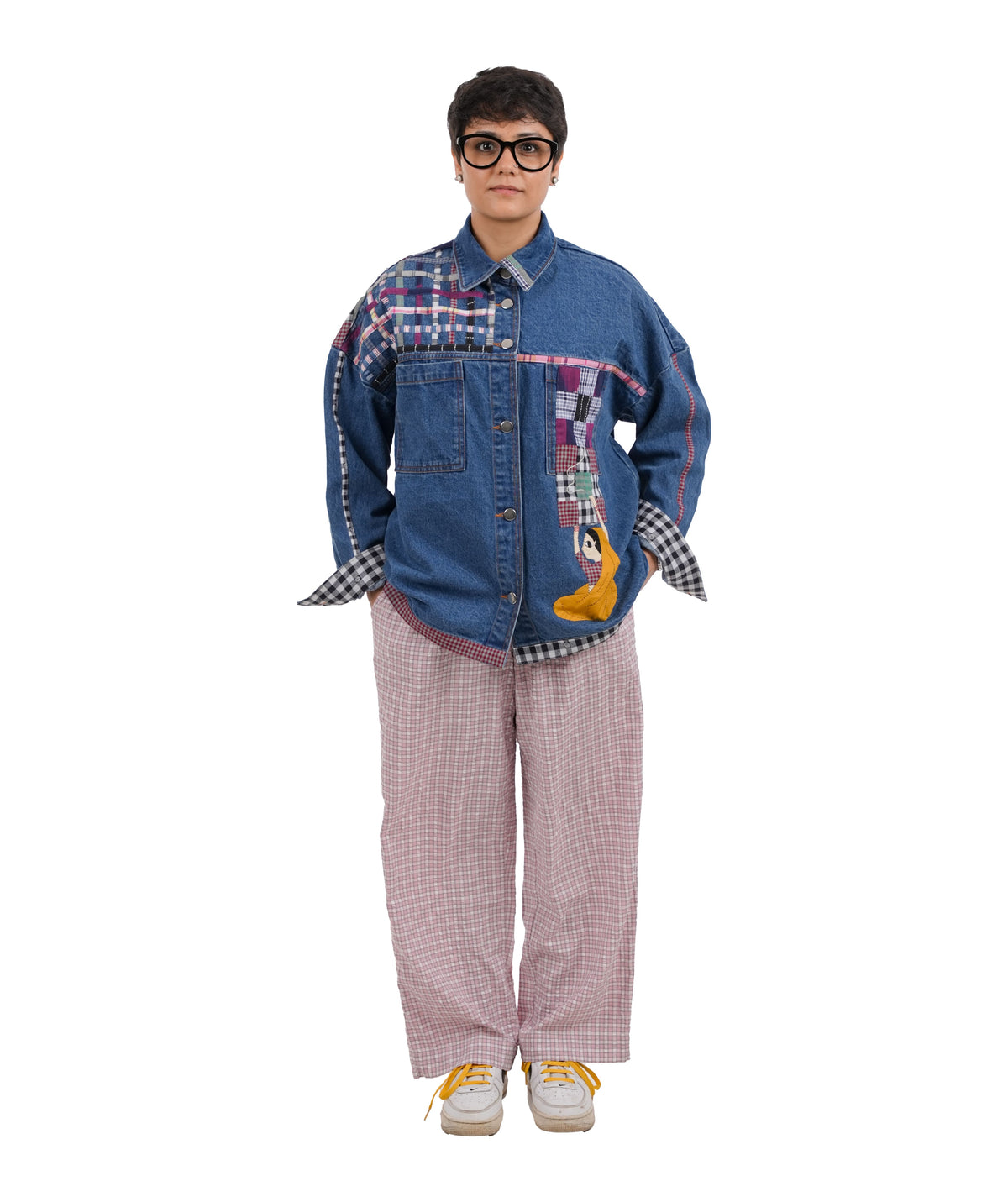 'Dreamer' Wearable Art Denim Jacket