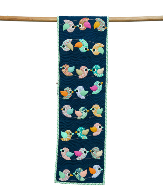 Anek Chidiya Navy Table Runner