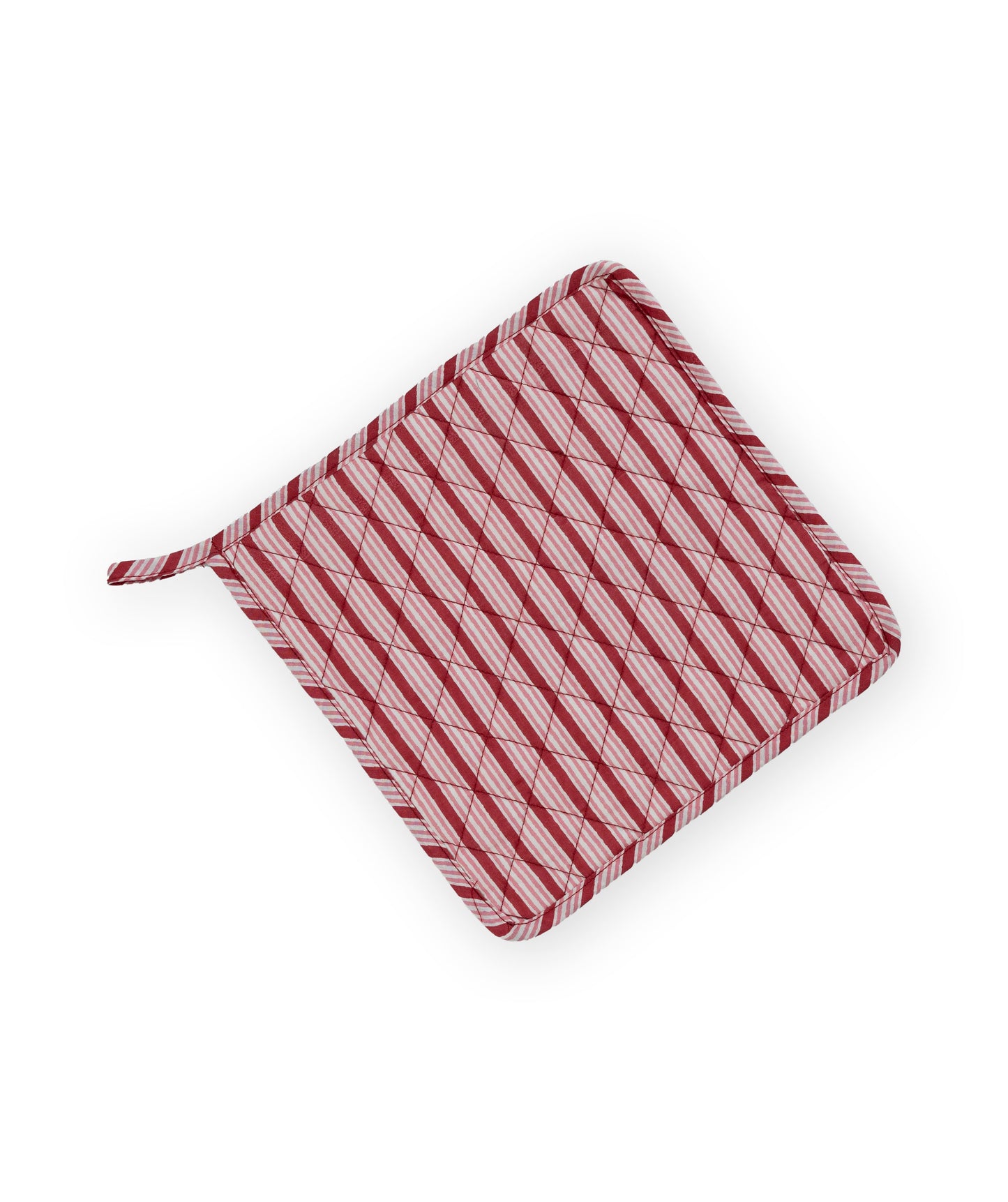 Red & White Stripe Ladybug & Heart Tea Cosy Set