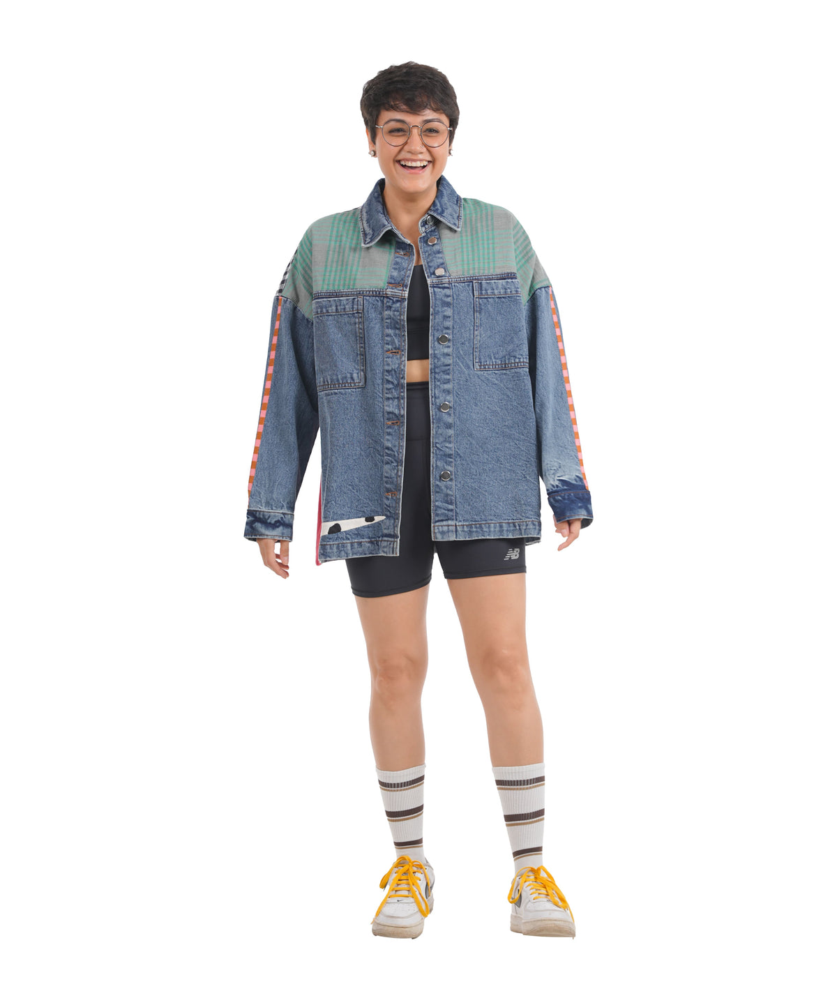 'Spot On' Wearable Art Denim Jacket
