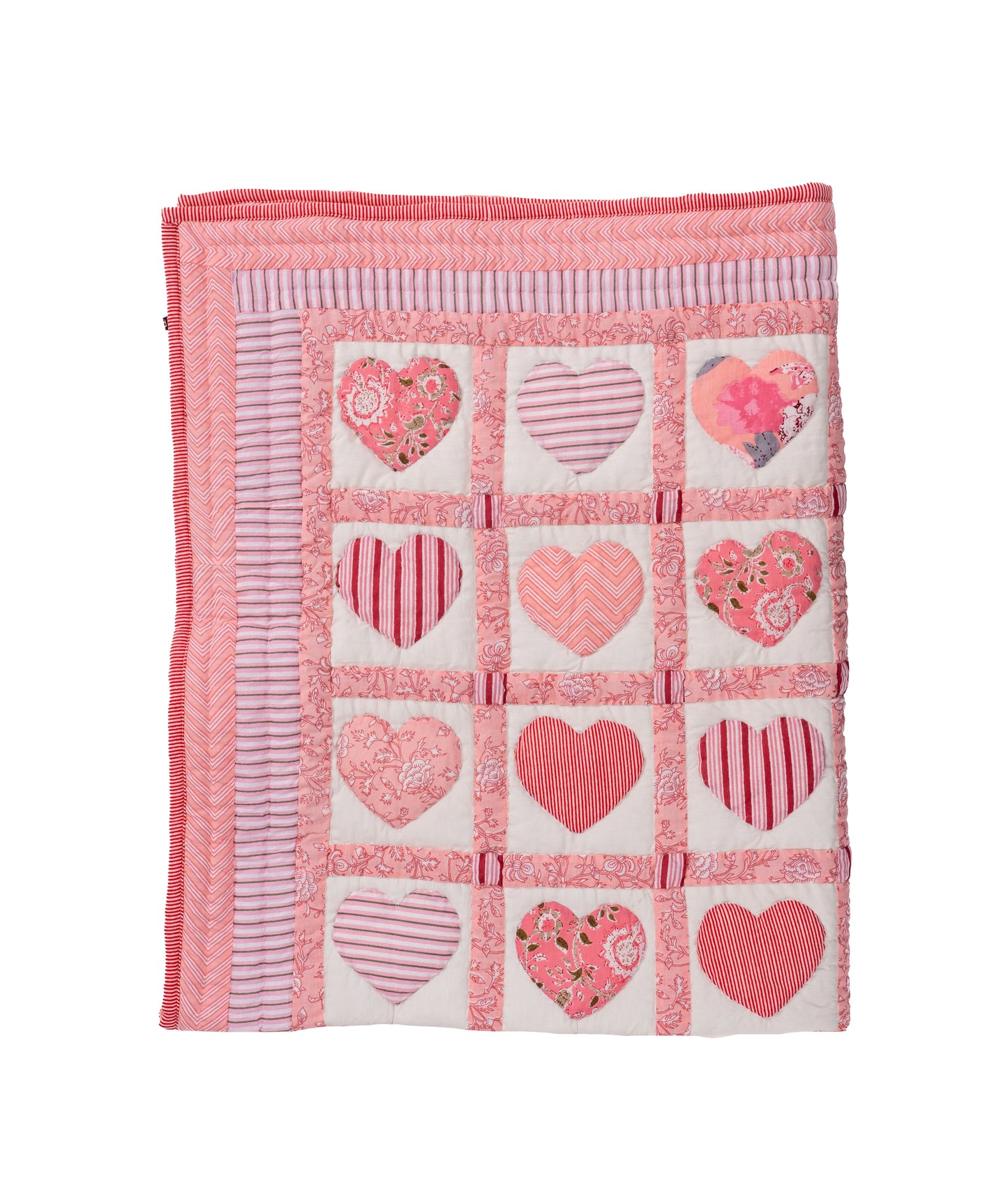 Pink Sweetheart Baby Quilt 🩷