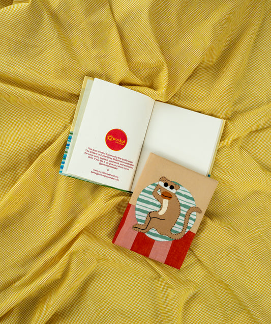 Monchichi Bold Stripe Handmade Journal