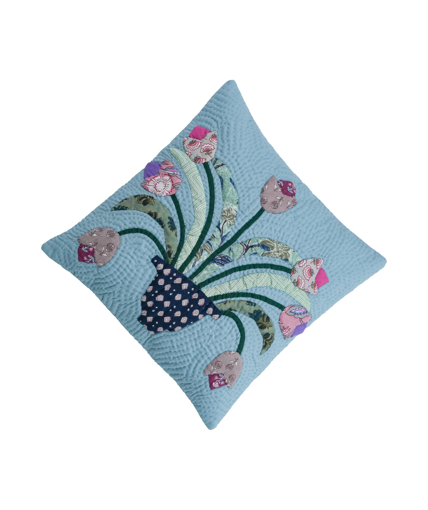 Tulip Pot Cushion Cover