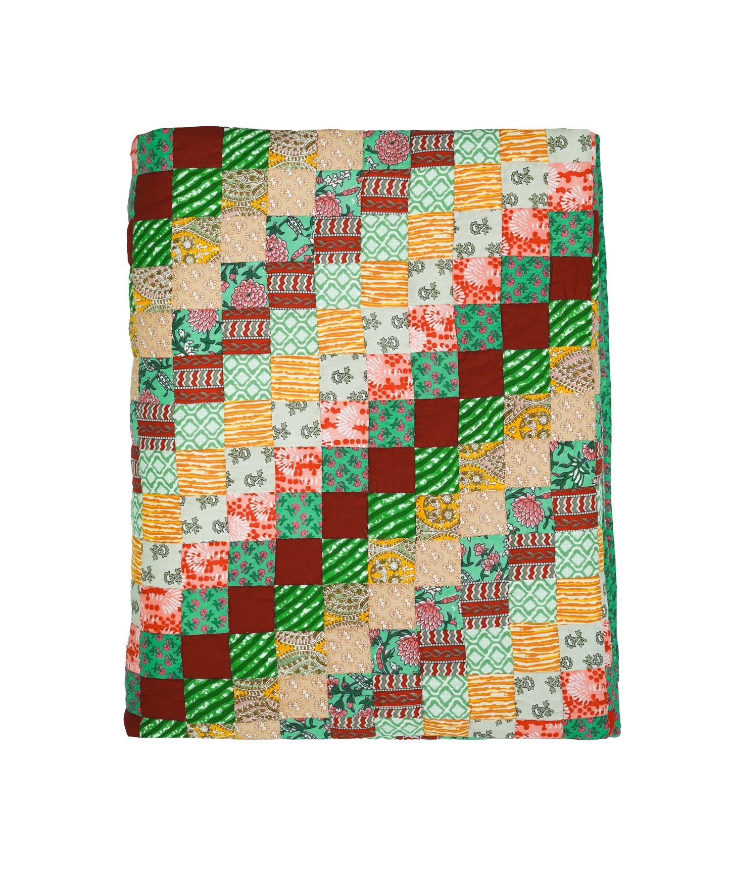 Around The World King Size Patchwork Quilt