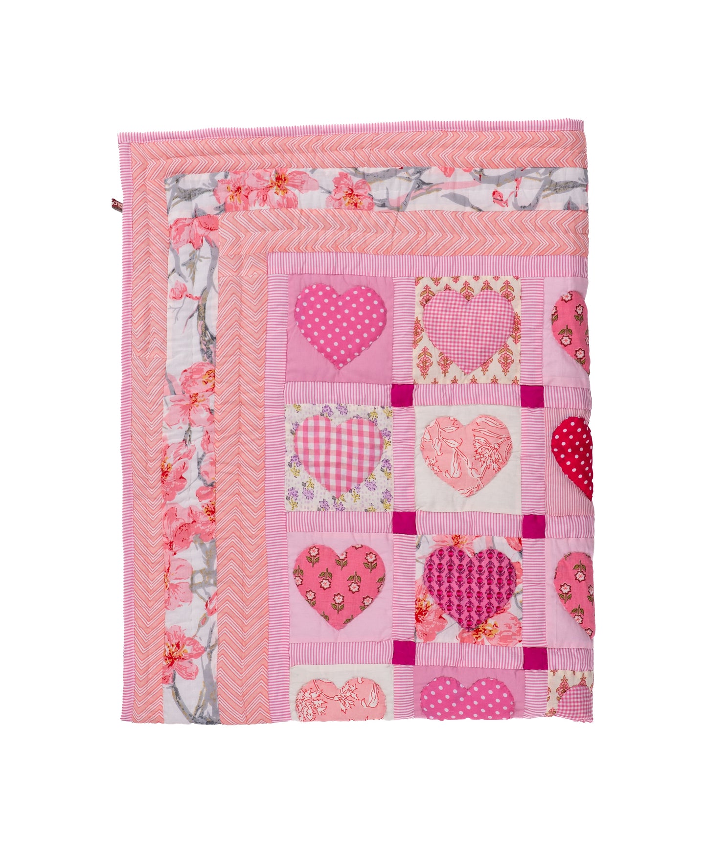 Sweetheart Pink Baby Quilt 🩷