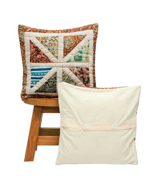 Oriental Patchwork Cushion Cover