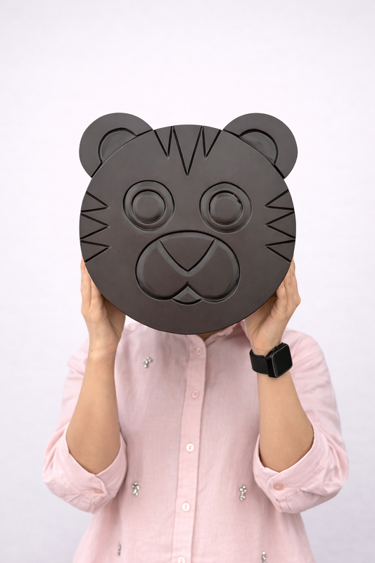 Tiger Walnut Teakwood Chowki