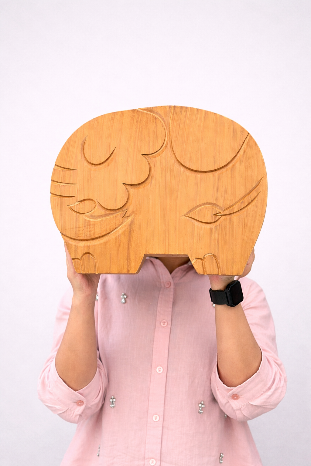 Elephant Natural Teakwood Chowki