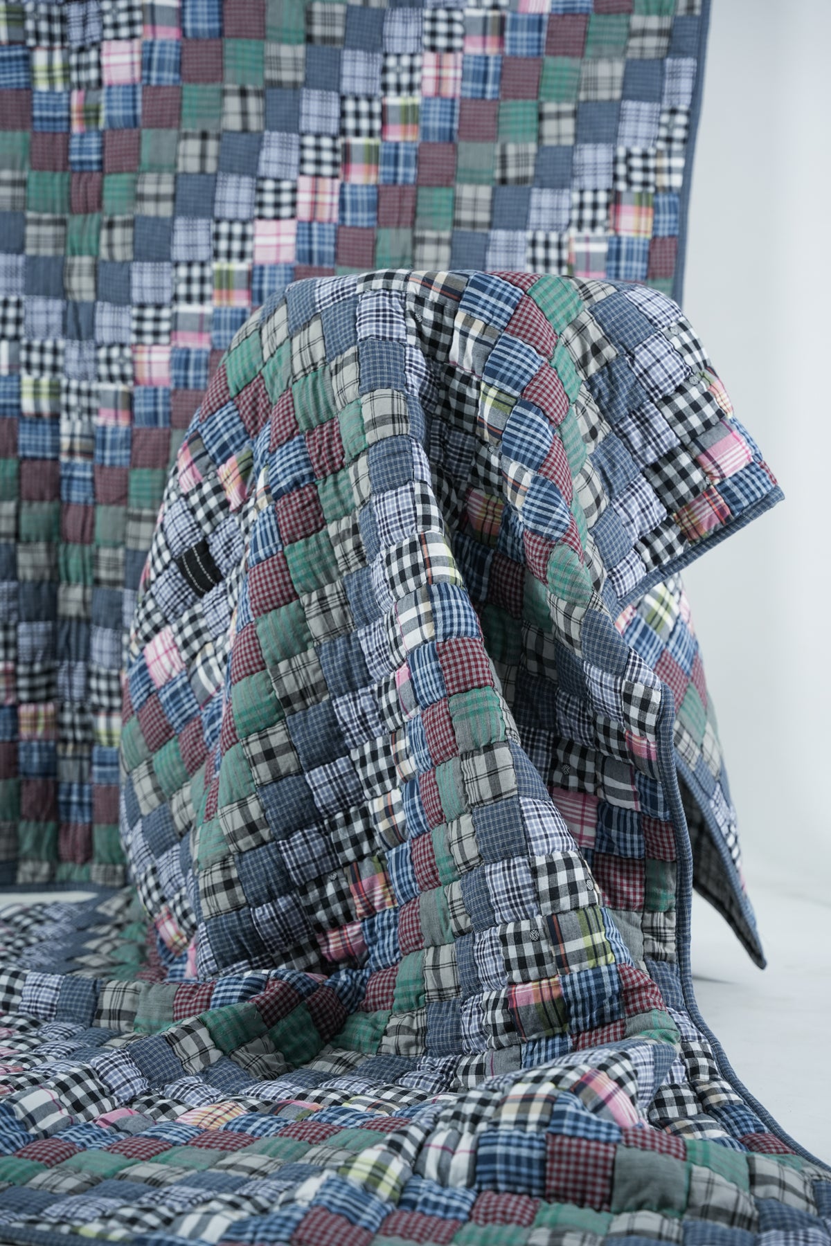 'Around The World' Single Size Patchwork Quilt