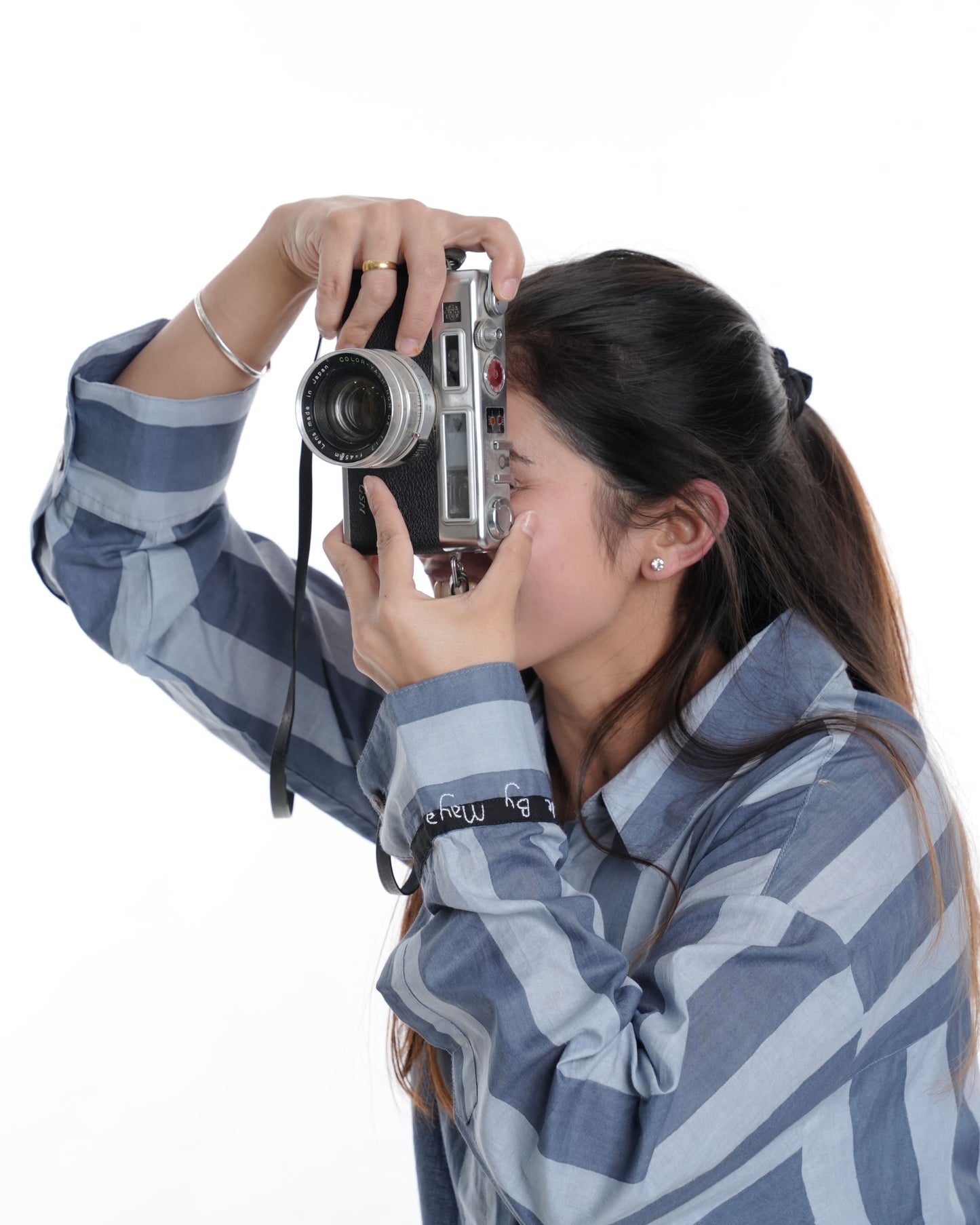 Safari Edit Wearable Art Shirt, Grey Bold Stripe