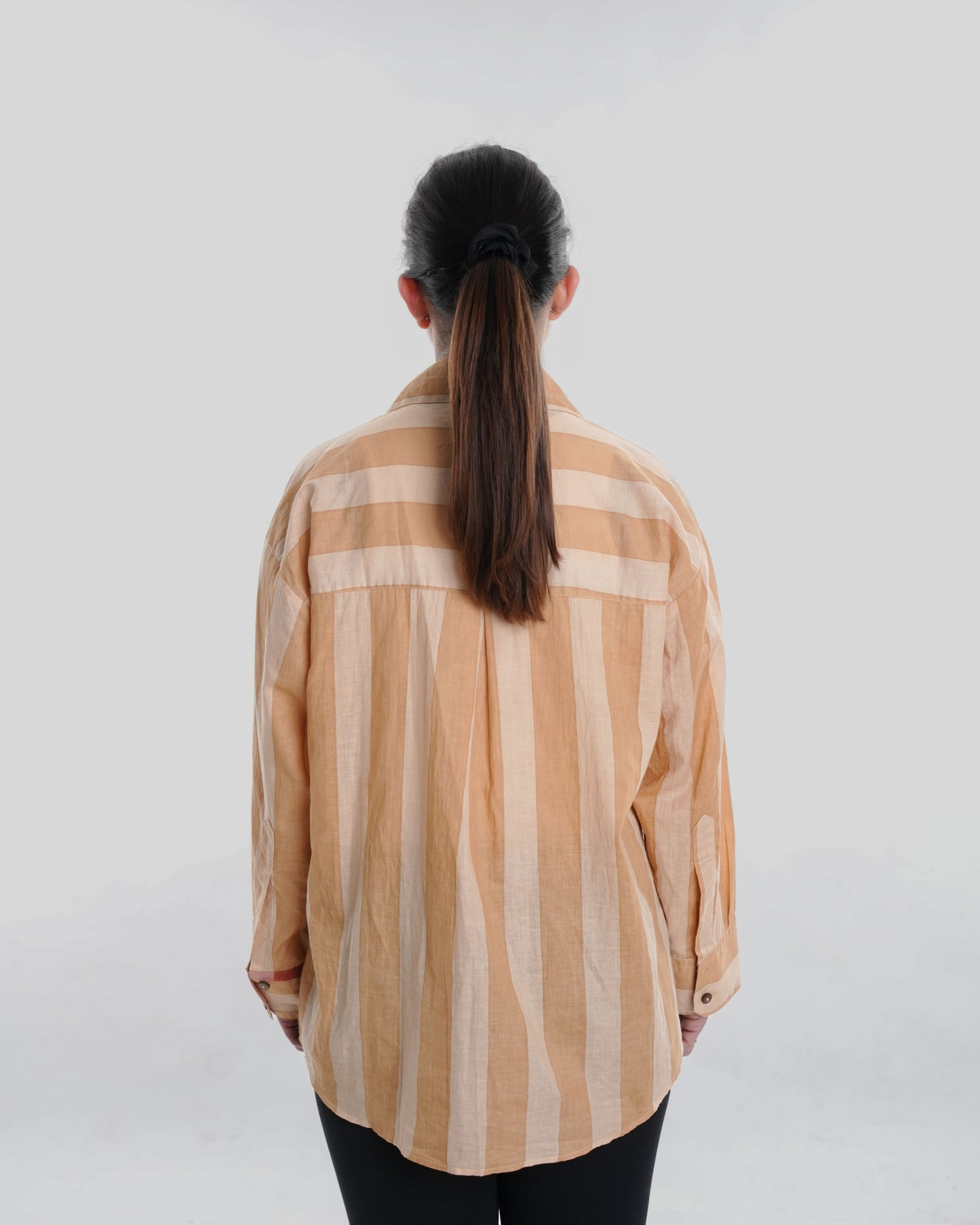 Safari Edit Wearble Art Shirt, Neutral Bold Stripe