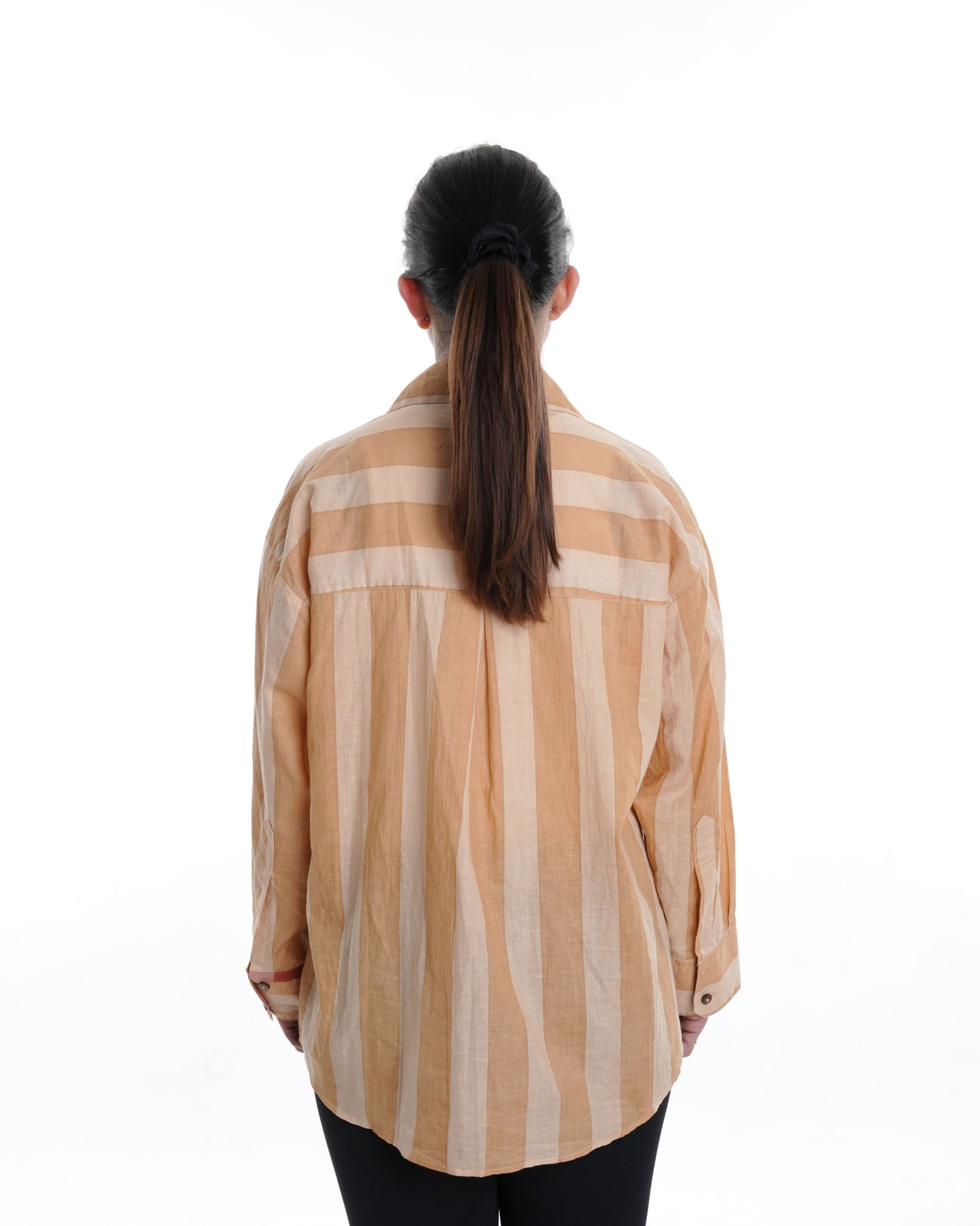 Safari Edit Wearble Art Shirt, Neutral Bold Stripe