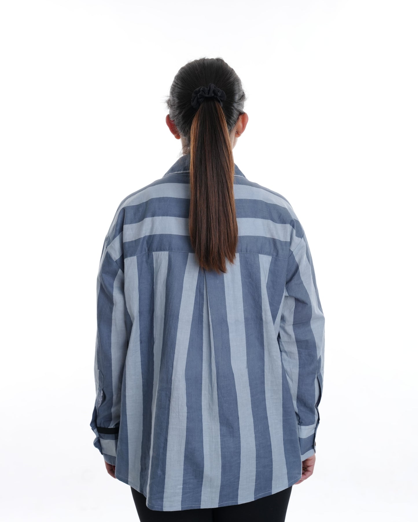 Safari Edit Wearable Art Shirt, Grey Bold Stripe