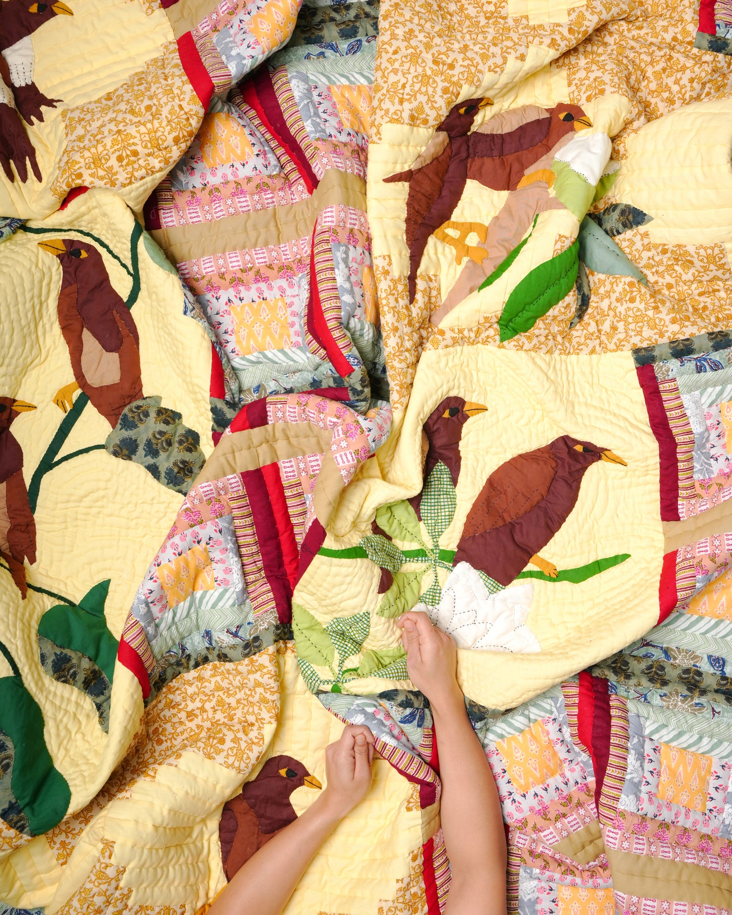 Myna King Size Appliqué Quilt
