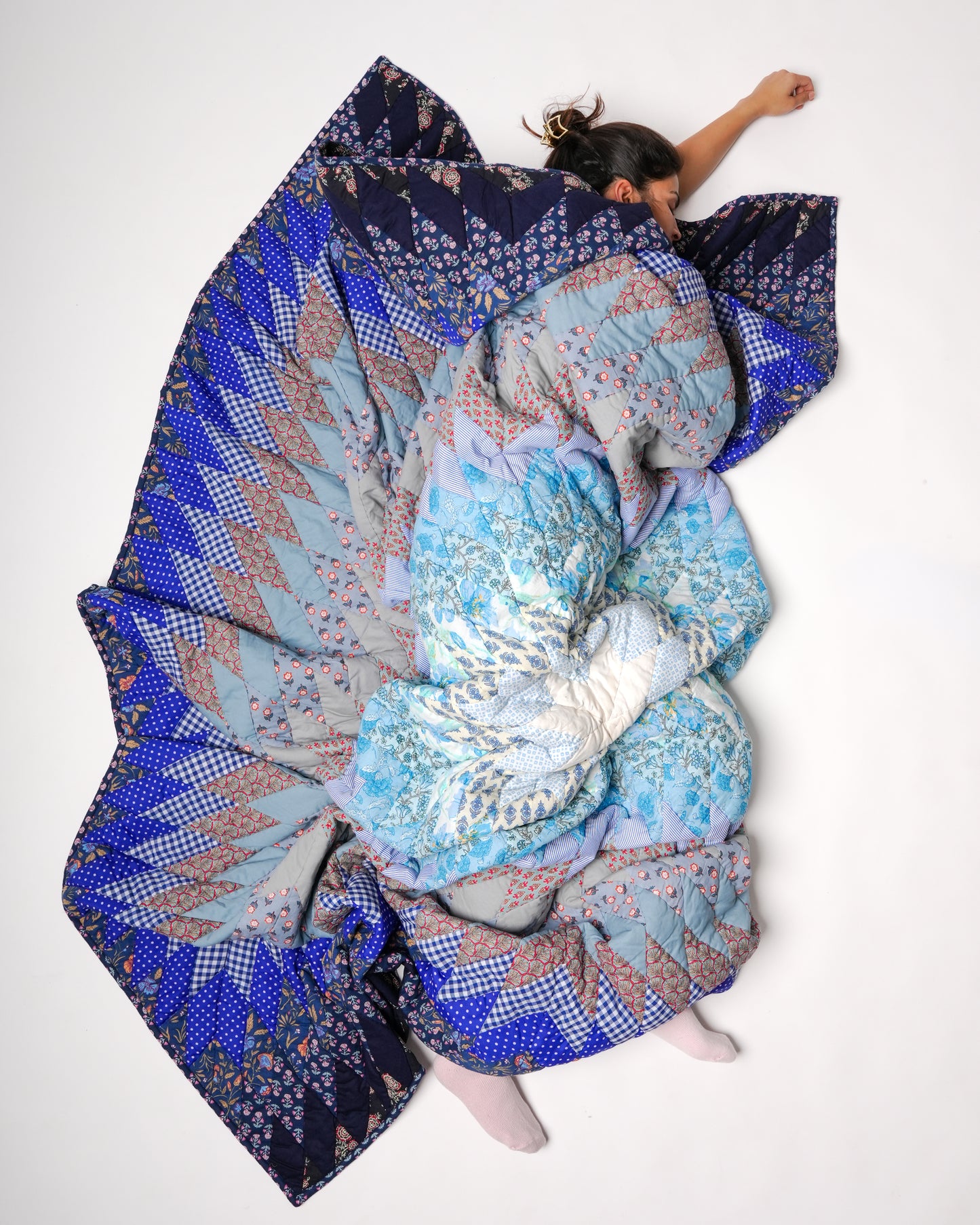 Moonbeam King Size Patchwork Quilt