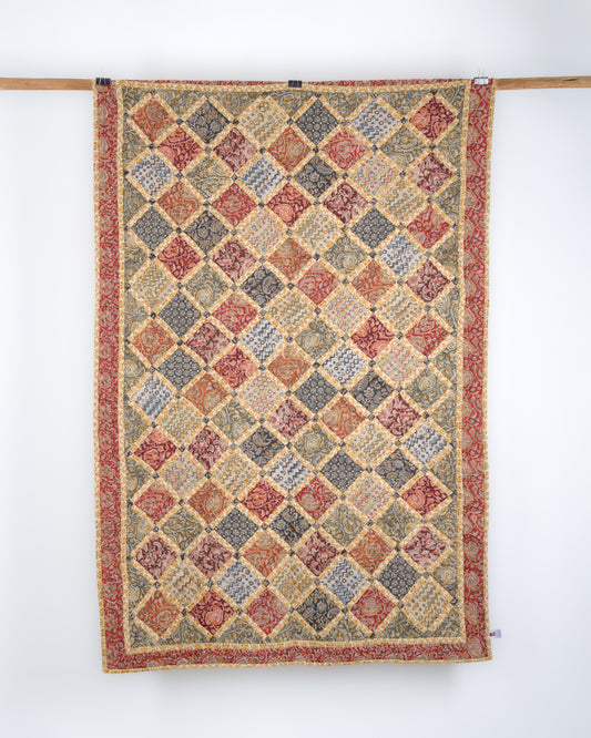 Bamboo fences Single Size Patchwork Quilt