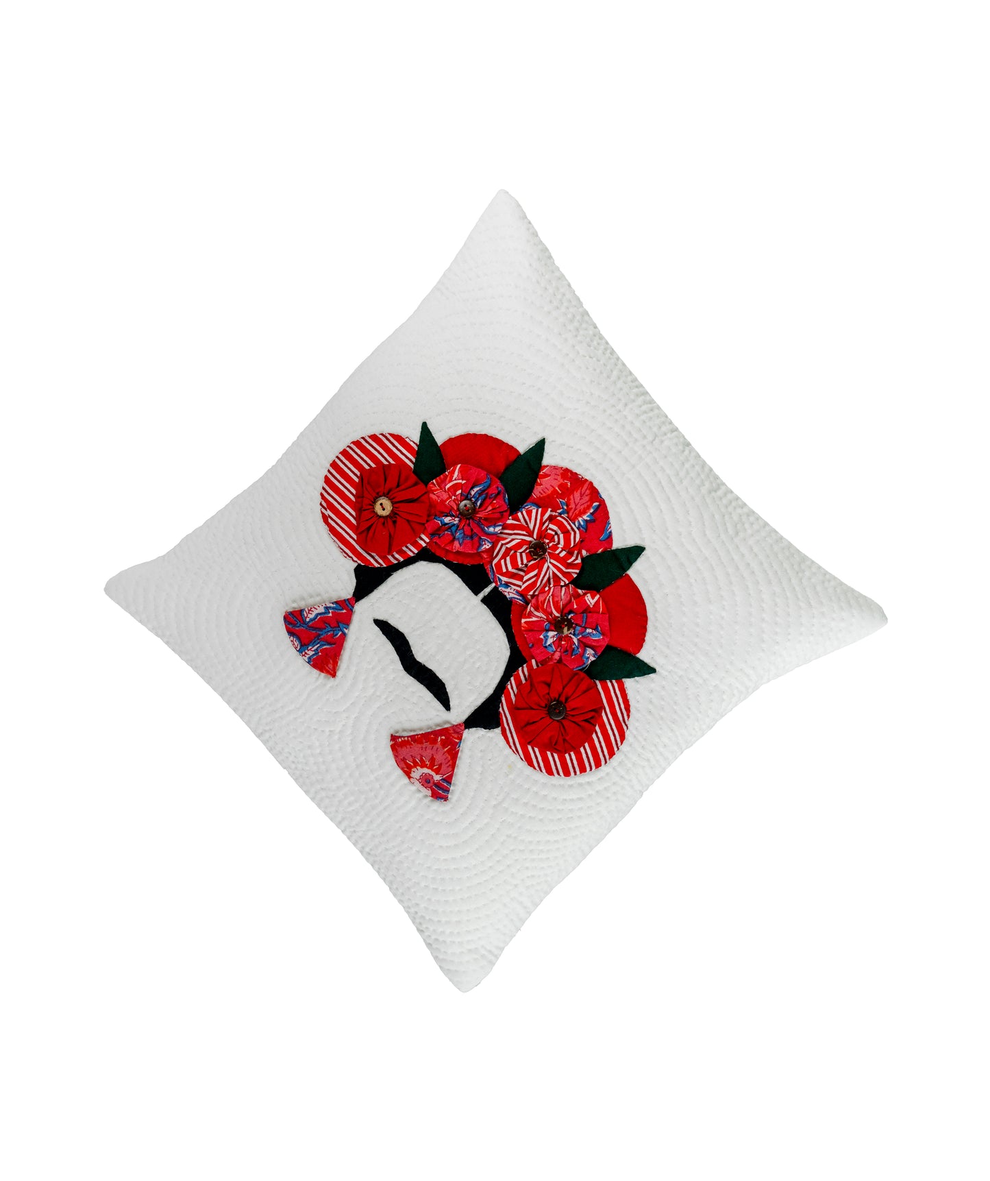 Frida on Off White Cushion Cover