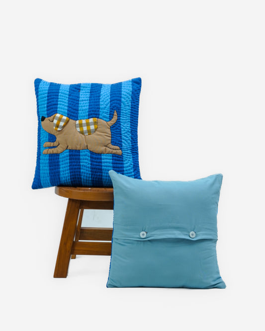 Sitting Lazy Dog Cushion Cover