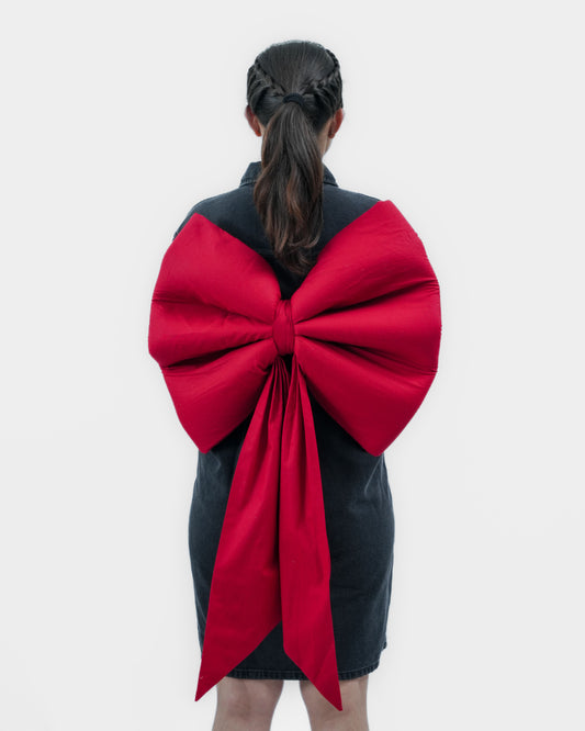 Plain Red Big Bow