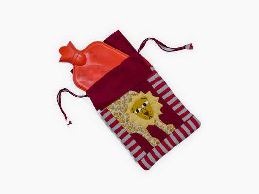 Quilted Gond Art Hot Water Bottle Cover