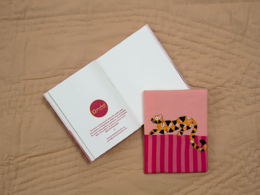Arrowhead Dark Pink Tiger Handmade Journal