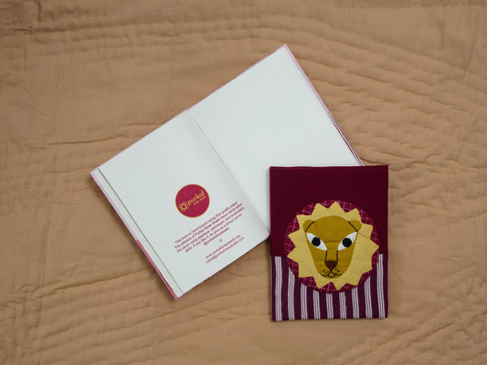 Gond Art Lion Handmade Journal