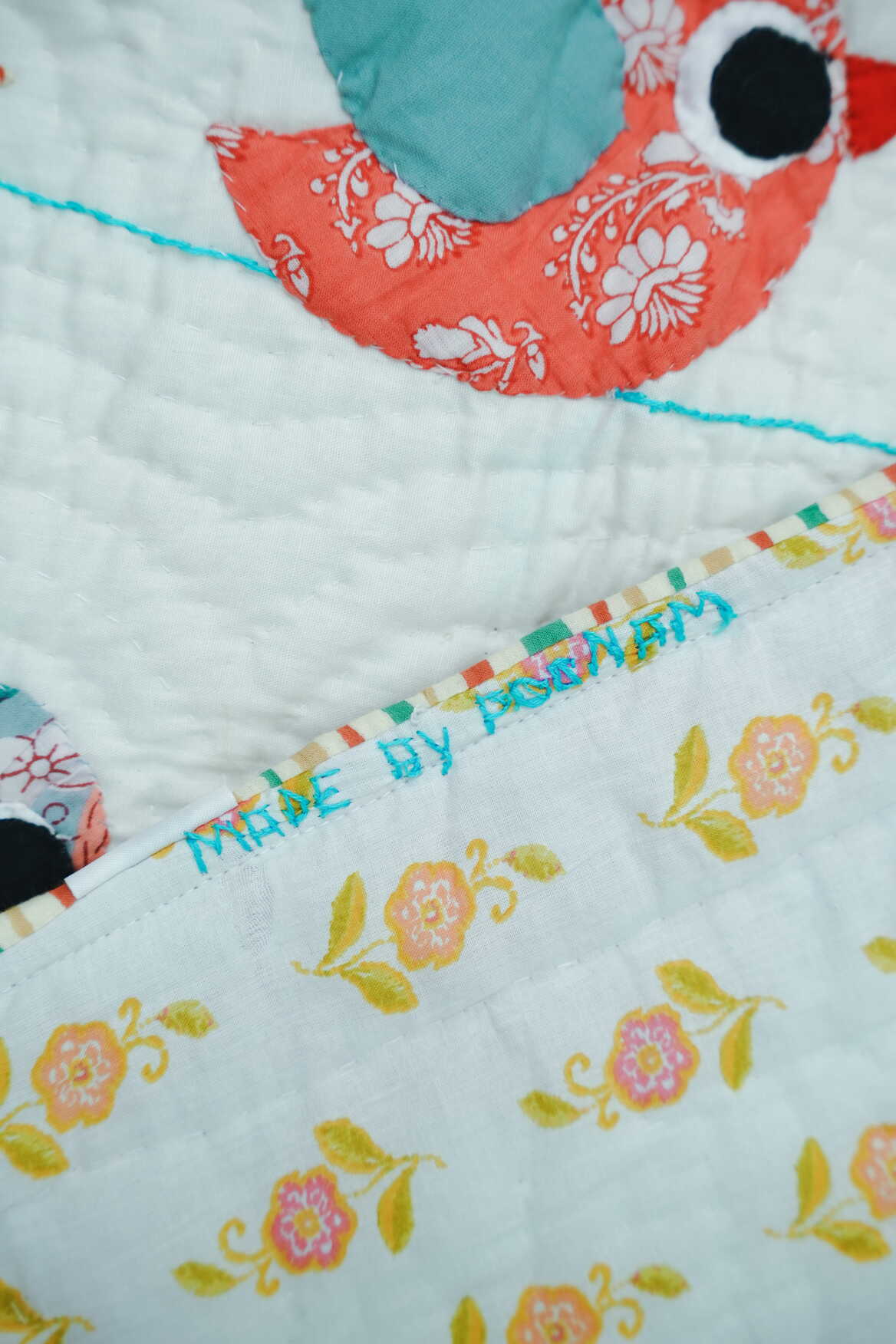 Anek Chidiya White Baby Quilt 🐣