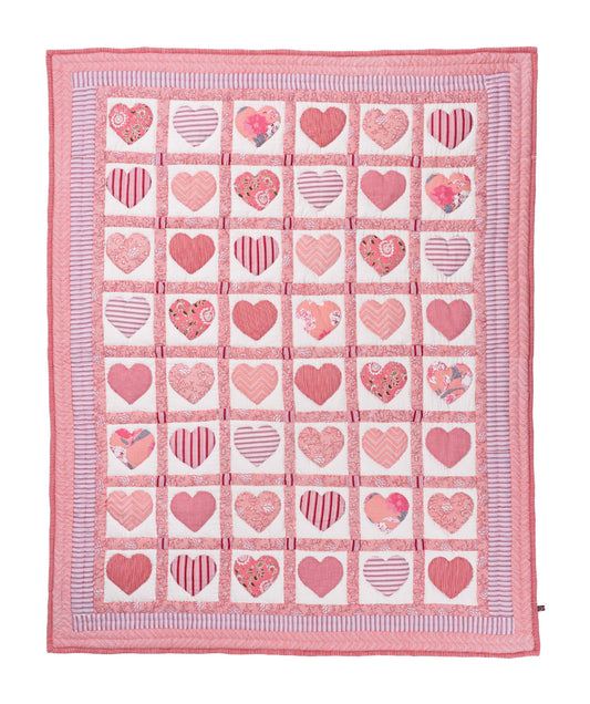 Pink Sweetheart Baby Quilt 🩷
