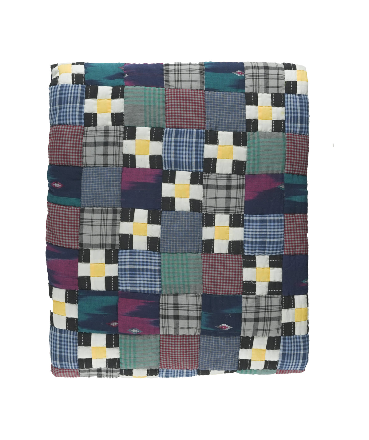 'Chain of Daisy' Patchwork King Size Quilt
