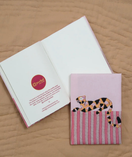 Arrowhead Light Pink Tiger Handmade Journal