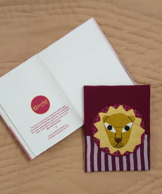 Gond Art Lion Handmade Journal