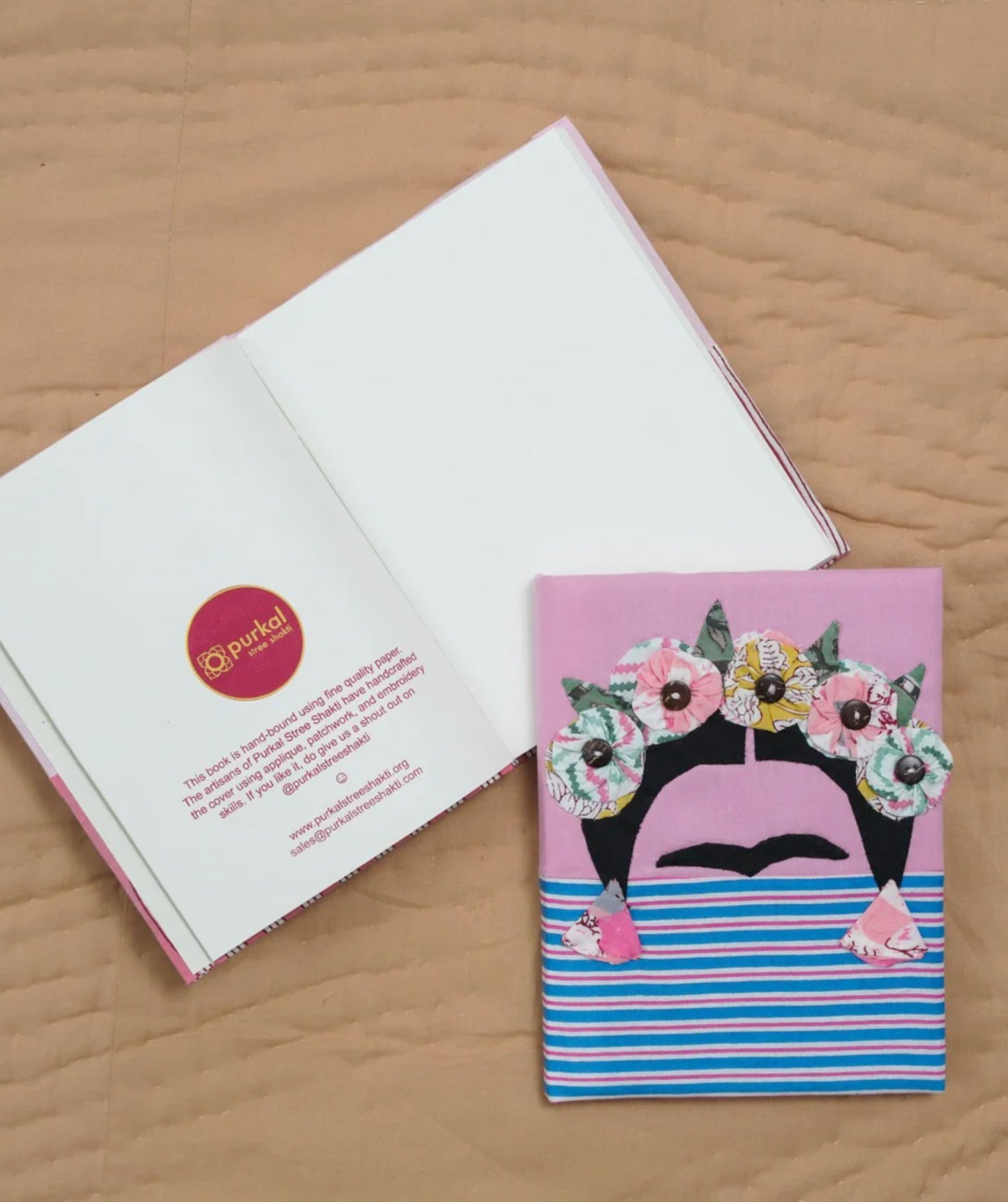Frida Pink Handmade Journal