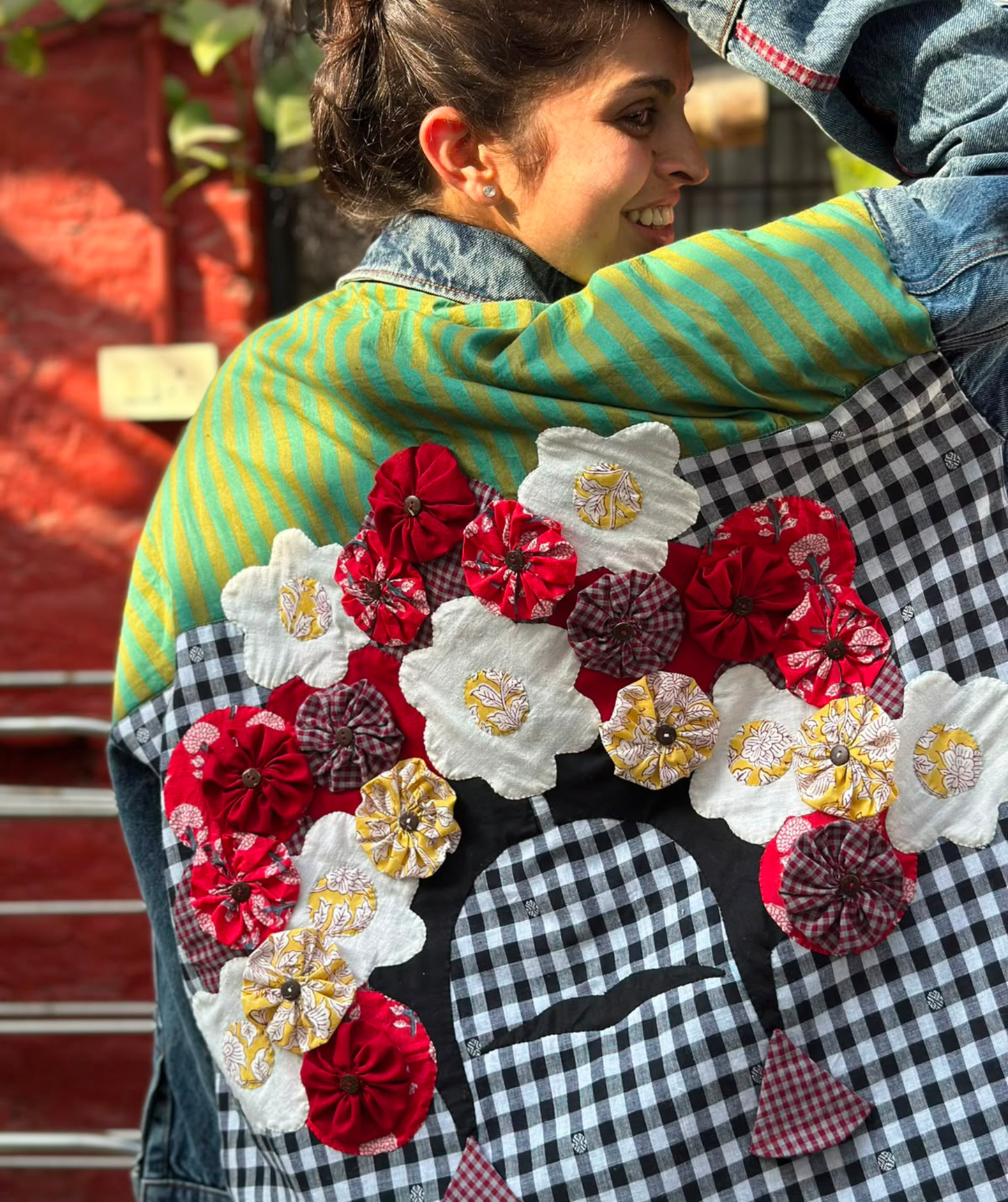 Frida Wearable Art Denim Jacket