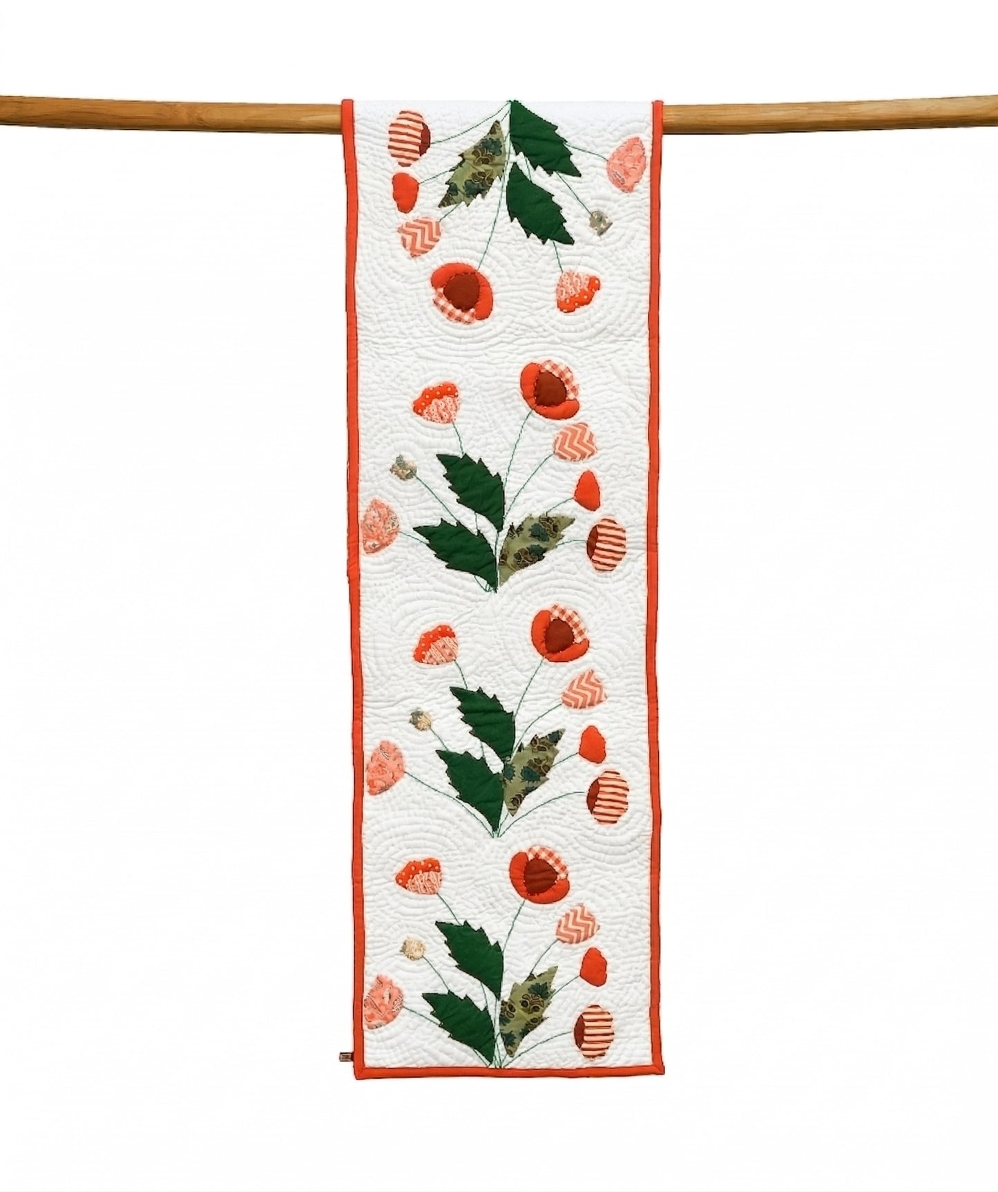 Poppy Flower Table Runner