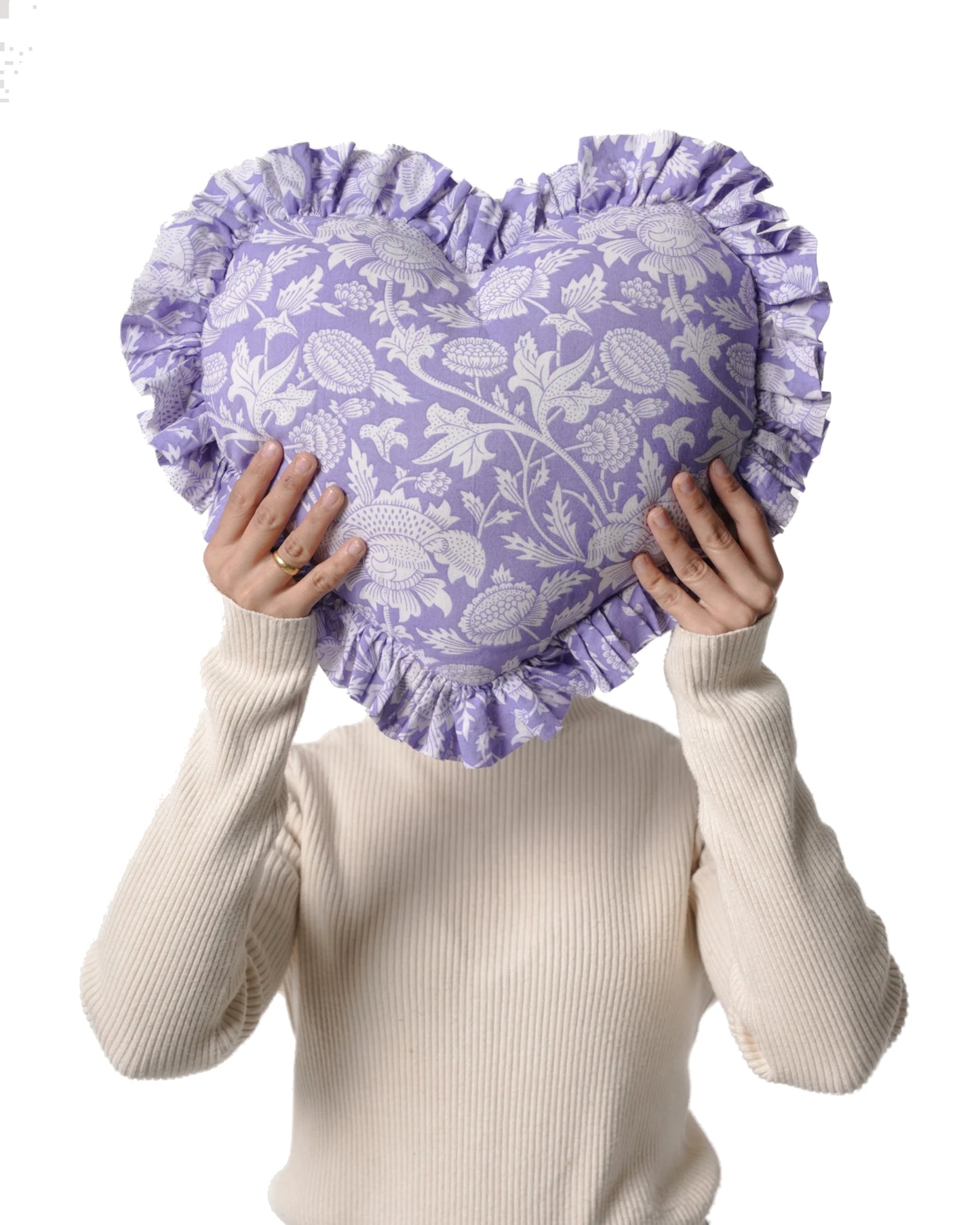 Lilac Heart Pillow