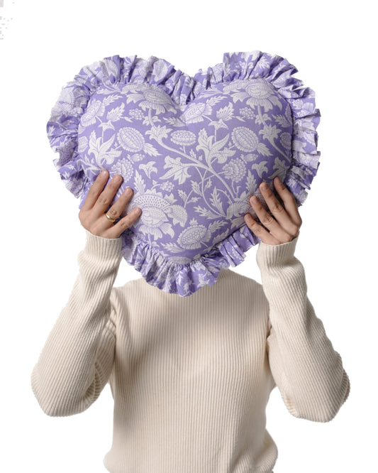 Lilac Heart Pillow