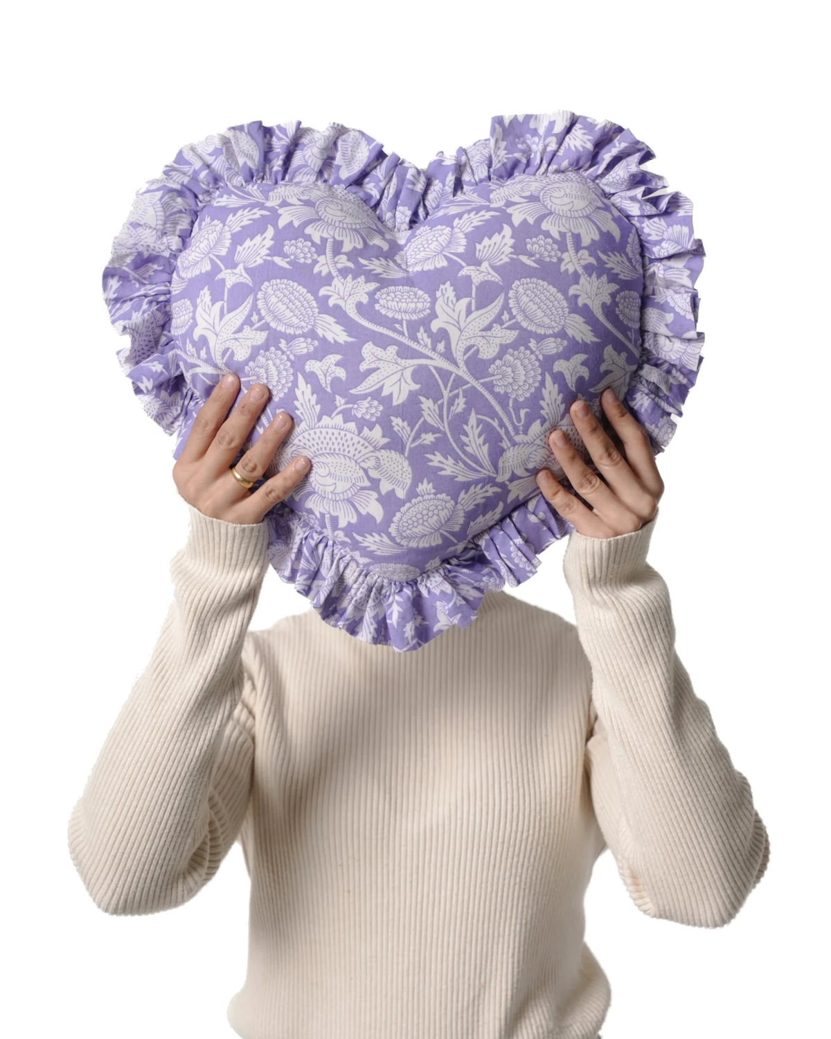 Lilac Heart Pillow