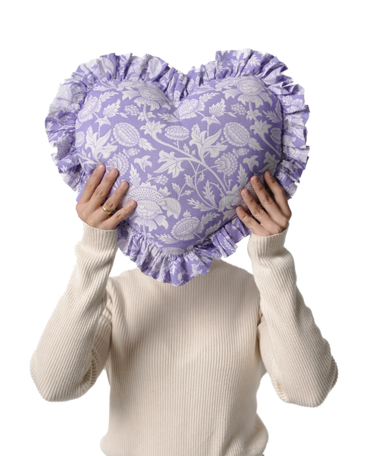 Lilac Heart Pillow