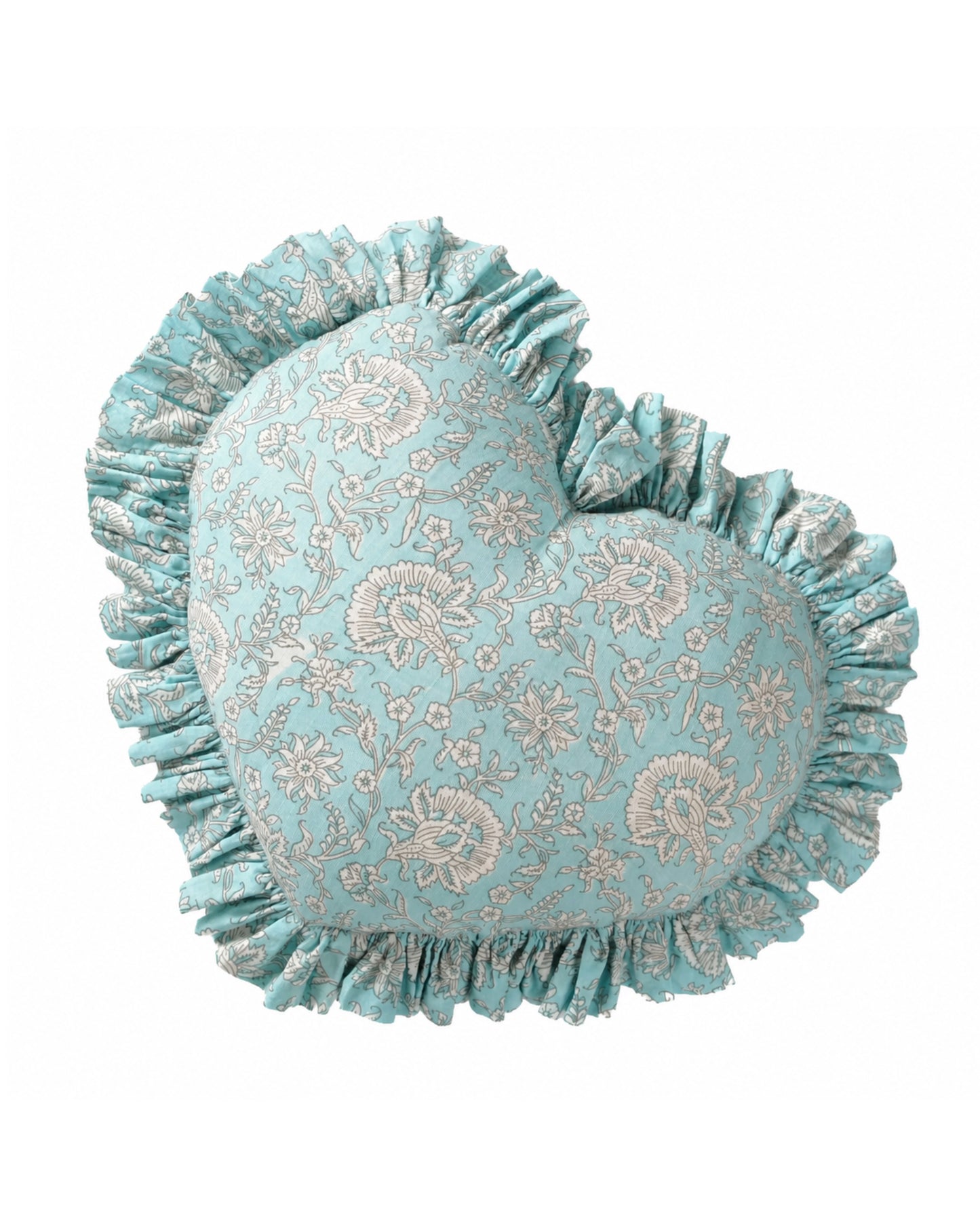 Light Blue Heart Pillow