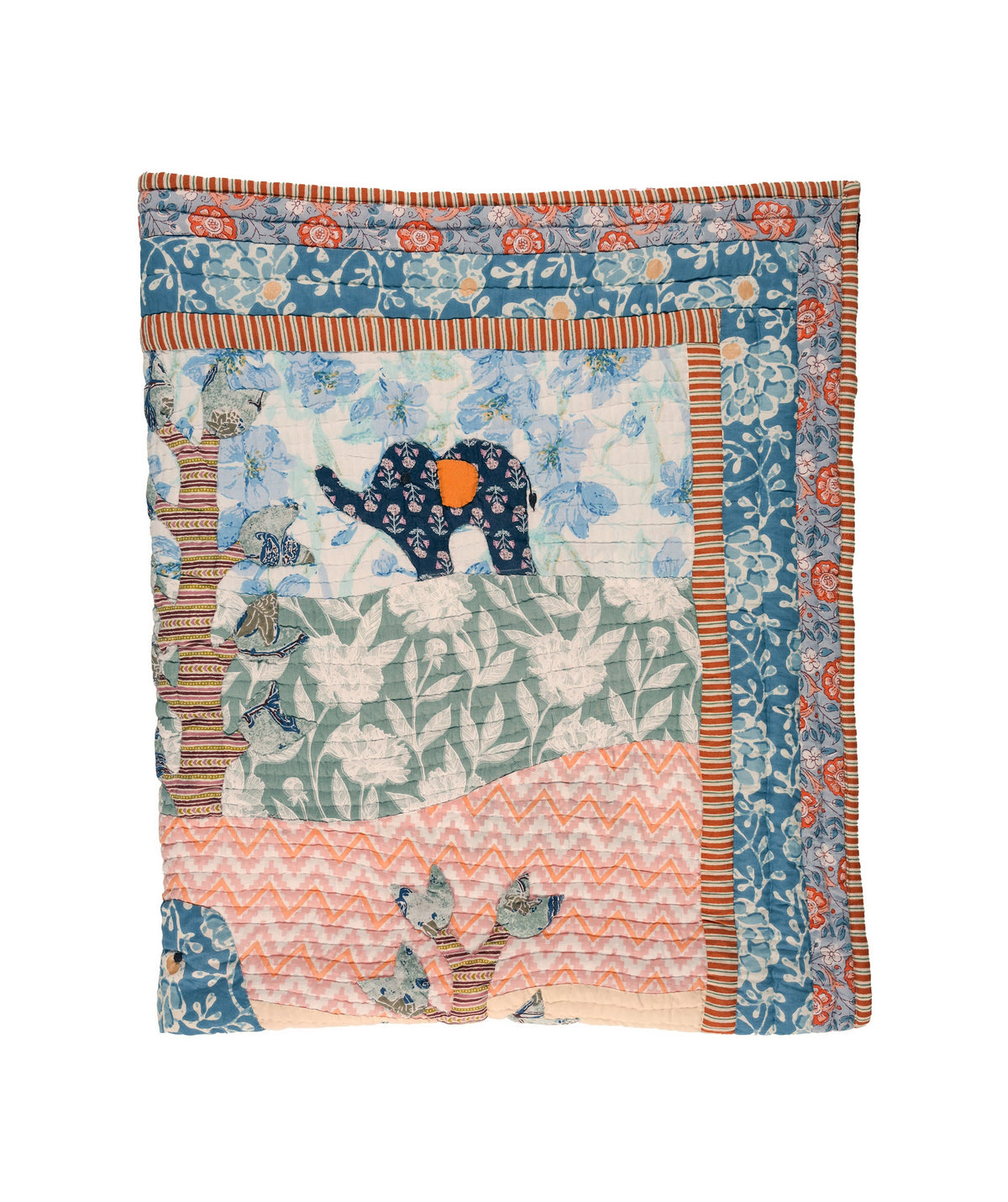Elephant Safari Baby Quilt