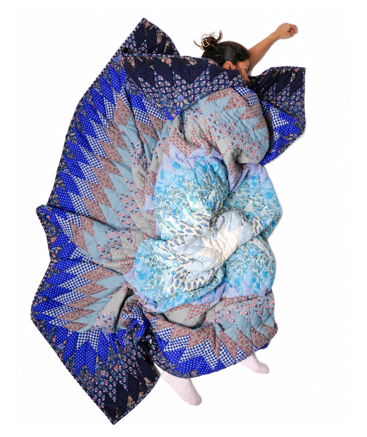 Moonbeam King Size Patchwork Quilt